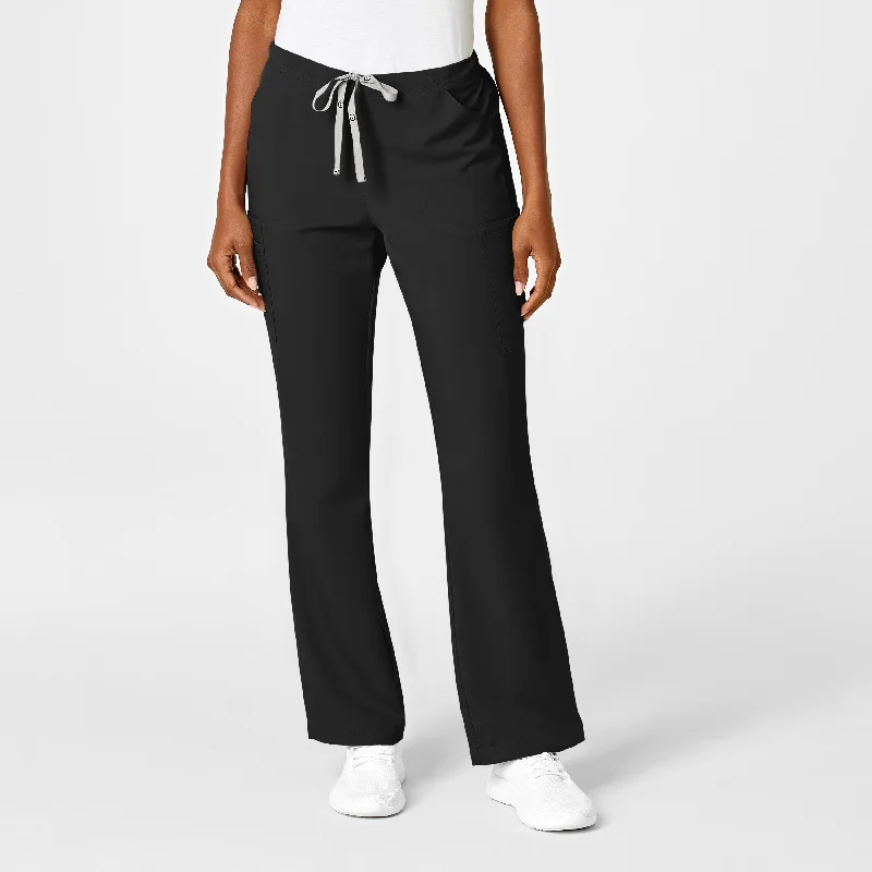 Weekend Offers That Delight PRO Women's Moderate Flare Leg Scrub Pant - Black