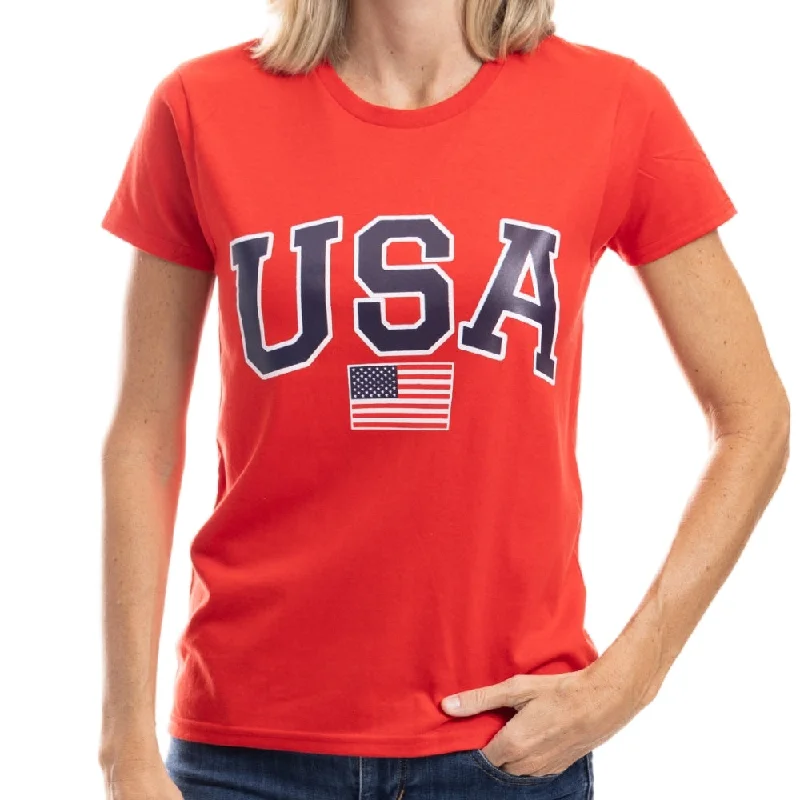 Final Sale Women's USA Flag T-Shirt