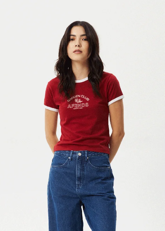 Special Price AFENDS Womens Cultivate - Ringer Tee - Ketchup