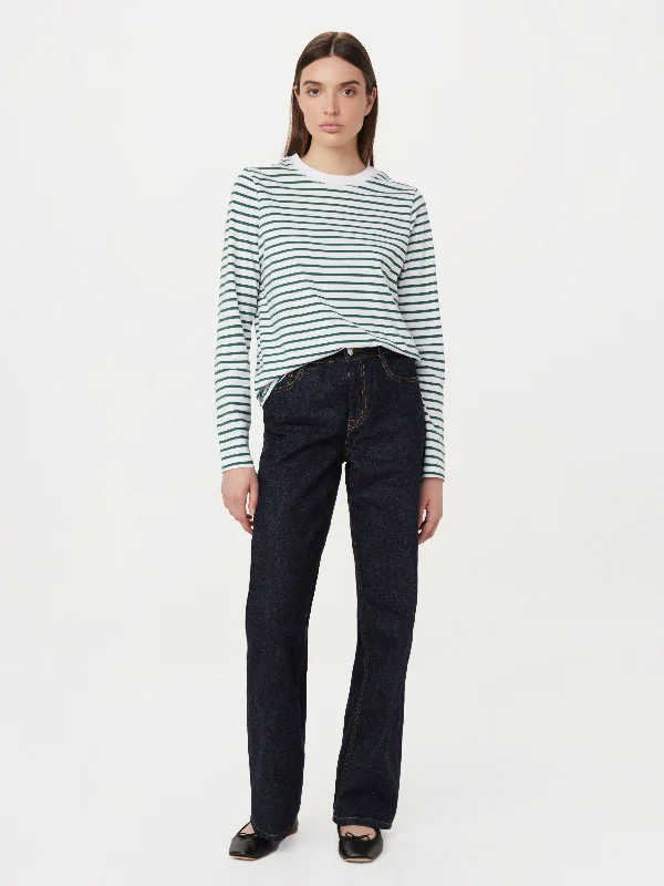 Special Savings The Striped Long Sleeve T-Shirt in Spruce