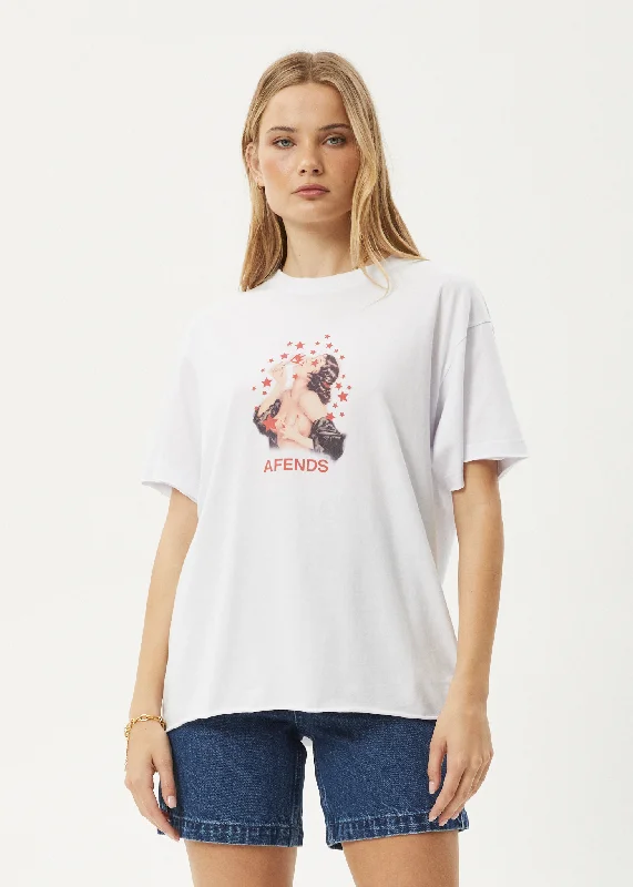 Reduced Prices AFENDS Womens Dixie - Oversized Tee - White