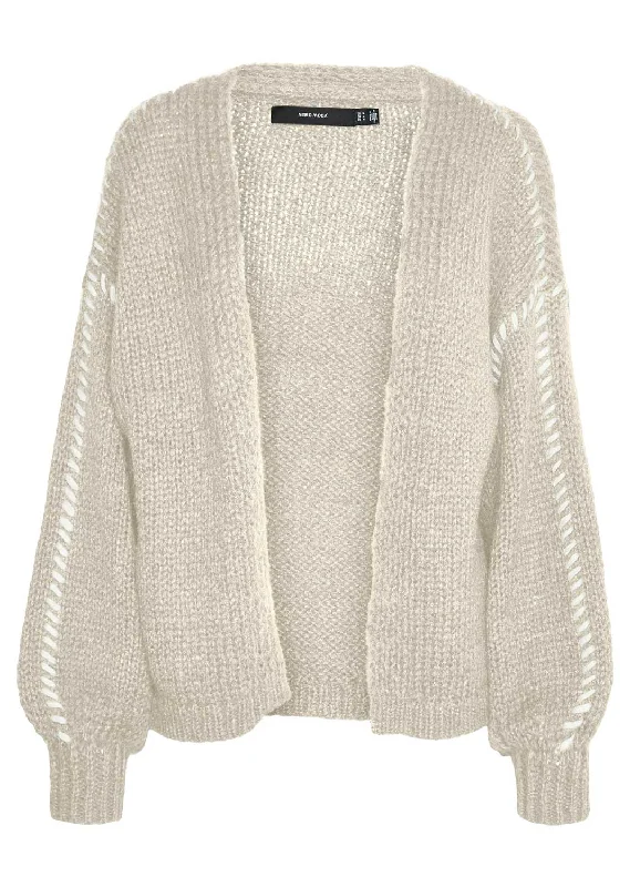 Weekend Bargains to Enjoy Feng Blanket Stitch Cardigan In Cream