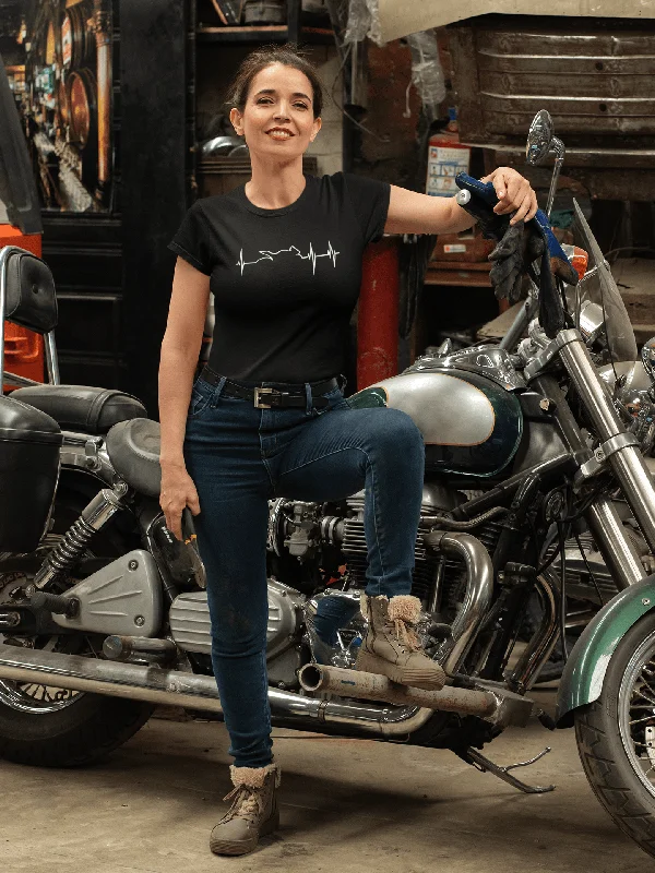 Today Only " Heartbeat pulse with motorcycle " HALF-SLEEVE T-SHIRTS