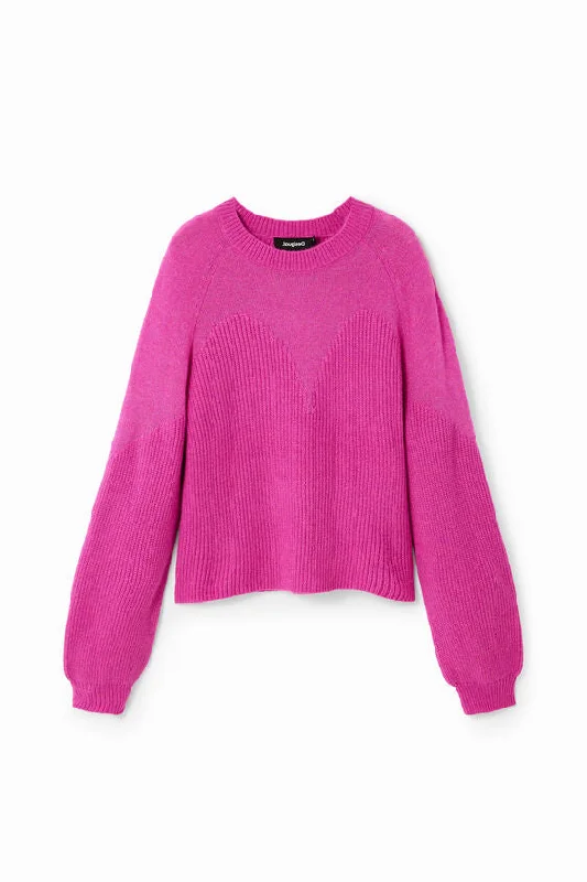 Act Fast Desigual Ribbed Jumper Knitwear Loose