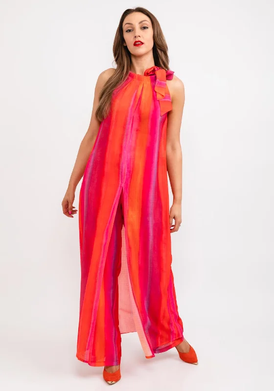 Early Bird Camelot Ombre Sleeveless Tunic Top, Pink Multi