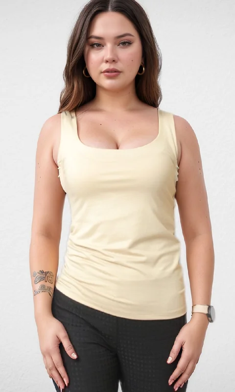 Exclusive Weekend Offers Inside [ORIGINAL]Women Basic Top - NUT (Beige)