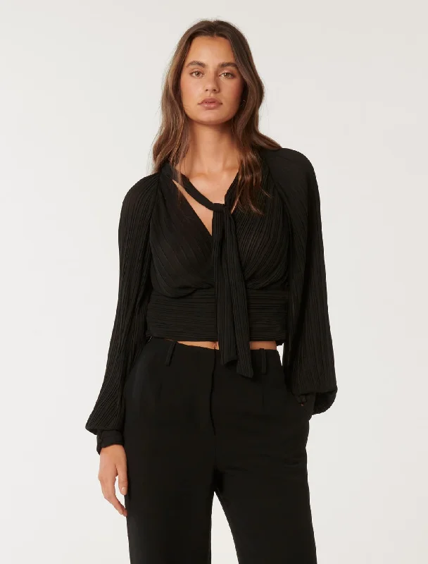 Special Offer Robin Pleated Raglan Blouse