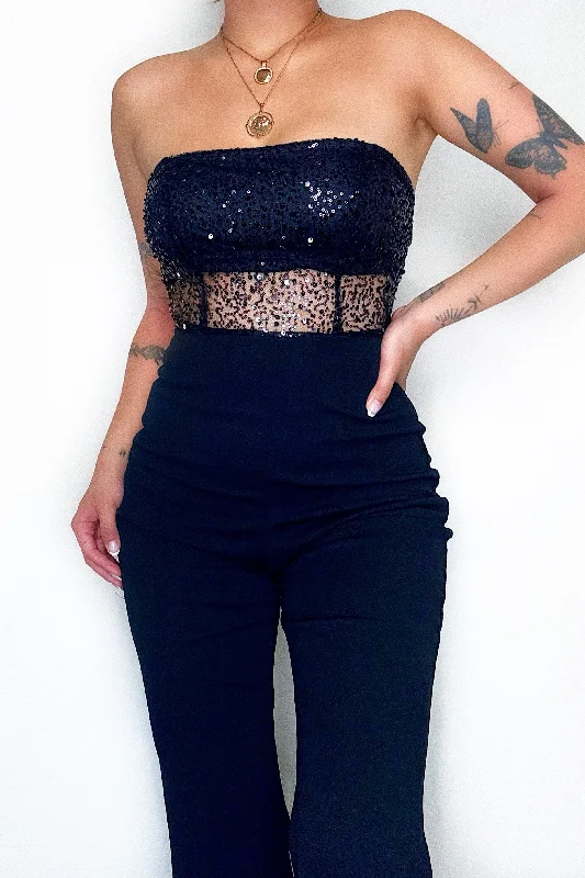 Weekend Specials to Indulge In Merry Jumpsuit - Black