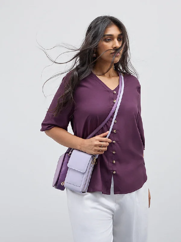 Special Price Gia Purple Solid Top