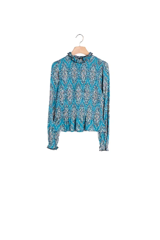 Weekend Sale: Don't Miss Out T-shirt imprimé smocké