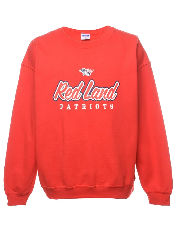 Crazy Deal Red Land Patriots Printed Sweatshirt - L