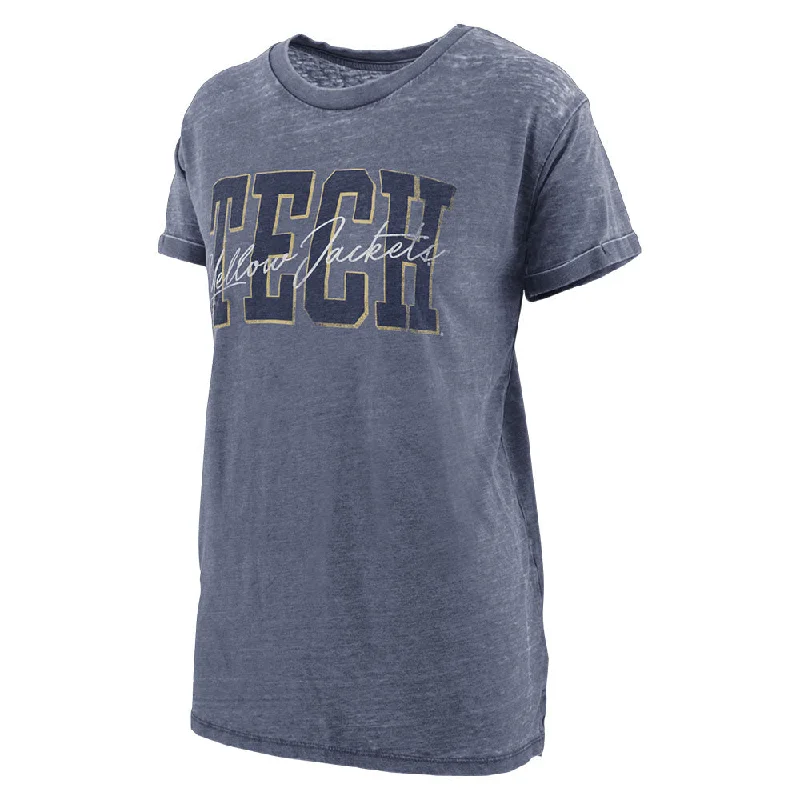 Reduced Price Ladies Georgia Tech Yellow Jackets Boyfriend Everest Short Sleeve