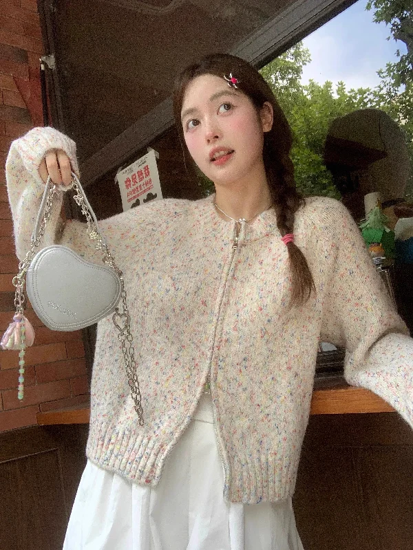 Fantastic Offers New short sweater soft long sleeve cardigan sweater     S3397