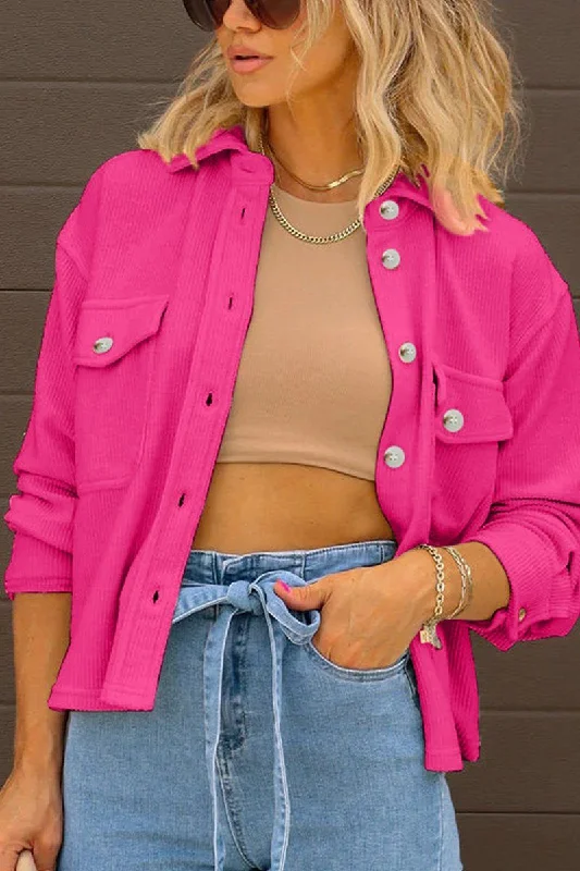 Mega Sale WOMEN TRENDY BUTTON UP MID LENGTH SHACKET