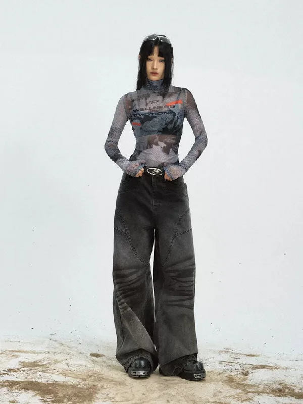 Weekend Bargains to Relish THIN MESH SHIRT TOP [S0000009203]