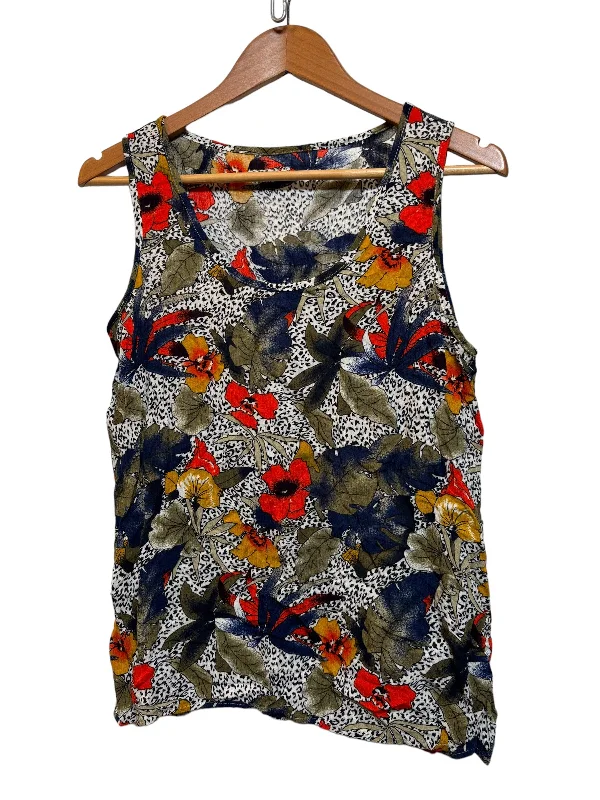 Now or Never Womens Floral Patterned Top (Size L)