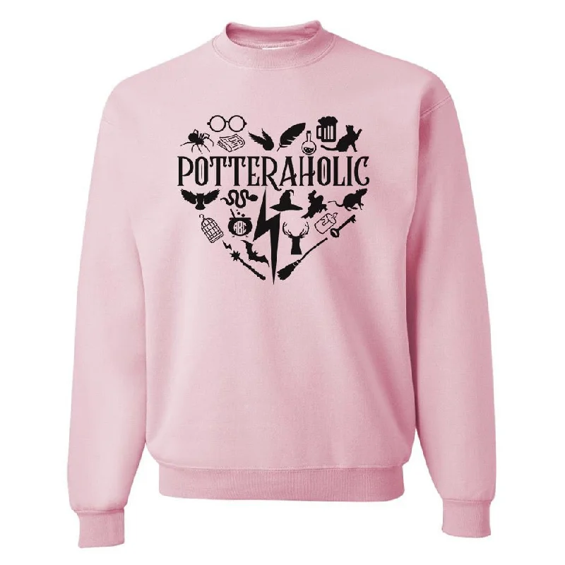 Super Sale Monogrammed 'Potteraholic' Crewneck Sweatshirt