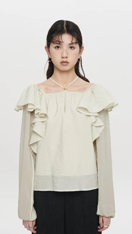 Shop and Save Ruffle Blouse