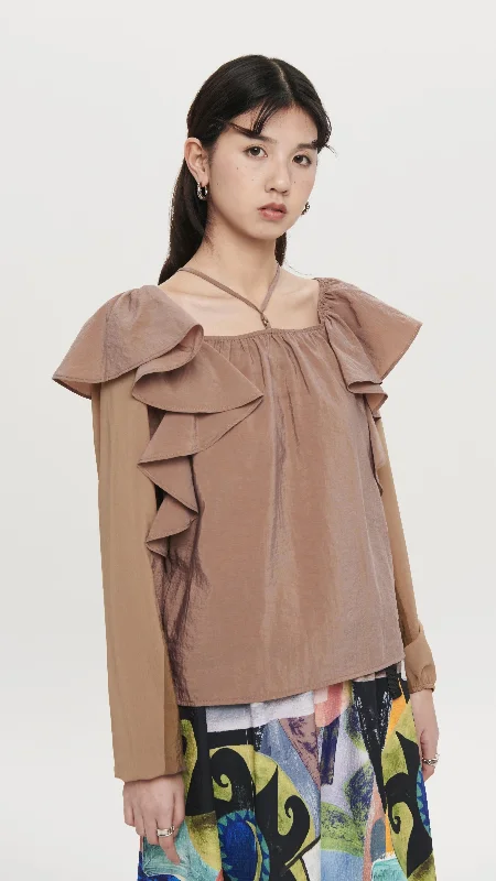 Weekend Offers That Please Ruffle Blouse