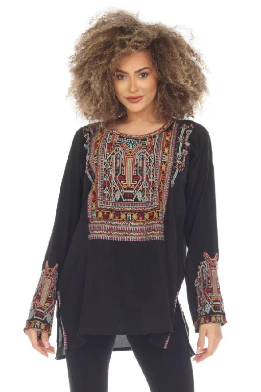 Weekend Bargains to Snag Johnny Was Biya Jaina Silk Embroidered Long Sleeve Blouse Boho Chic B12123 Weekend Bargains to Snag Johnny Was Biya Jaina Silk Embroidered Long Sleeve Blouse Boho Chic B12123