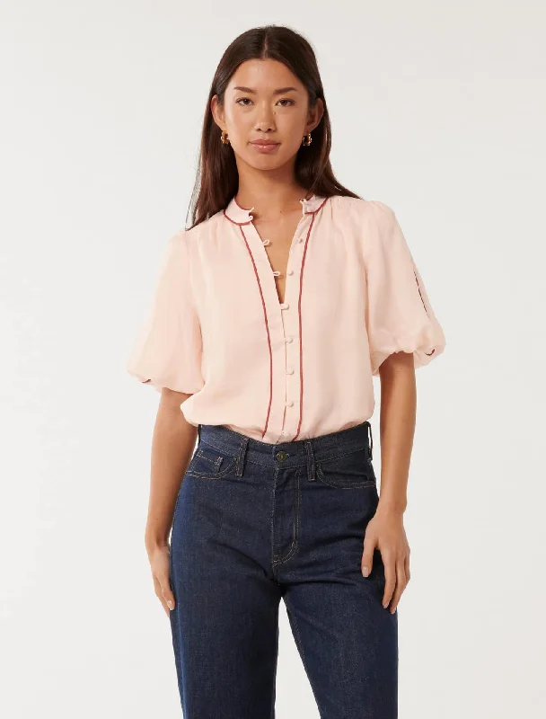 Exclusive Weekend Offers Inside Perry Piping Blouse
