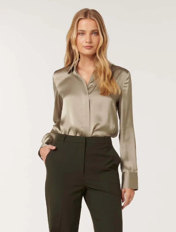 Today’s Deal Celia Satin Shirt