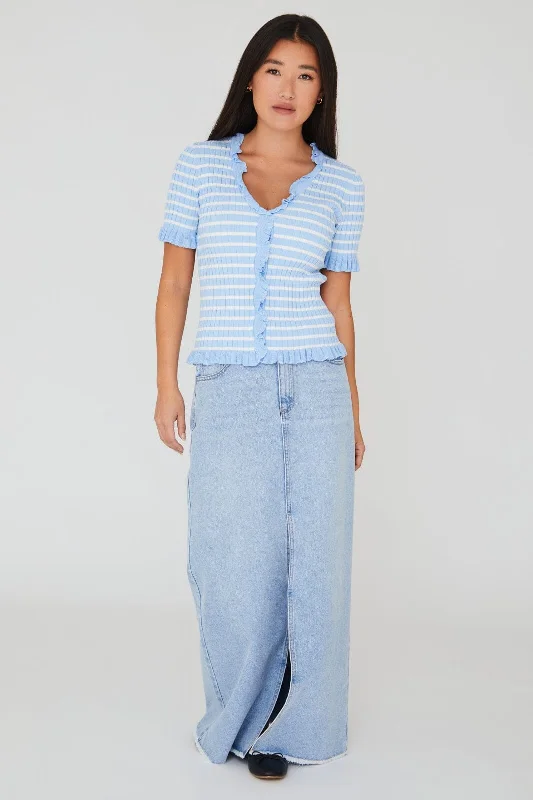 Weekend Bargains to Love A-View - Fabia Ss Tee - 112 Blue/White Stribe