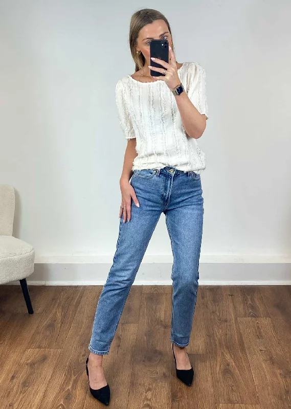 Weekend Offers That Amaze Judea Boatneck Fringed Top
