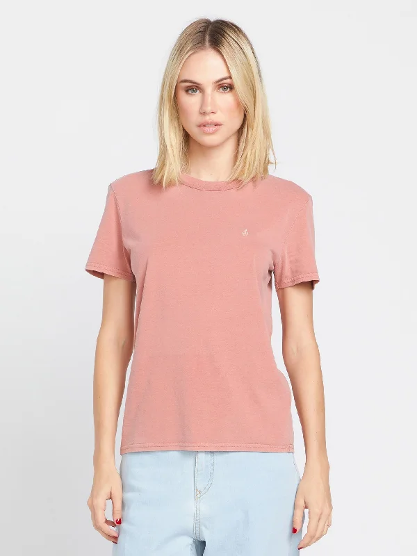 Early Access Solid Stone T-Shirt - Mauve Rose
