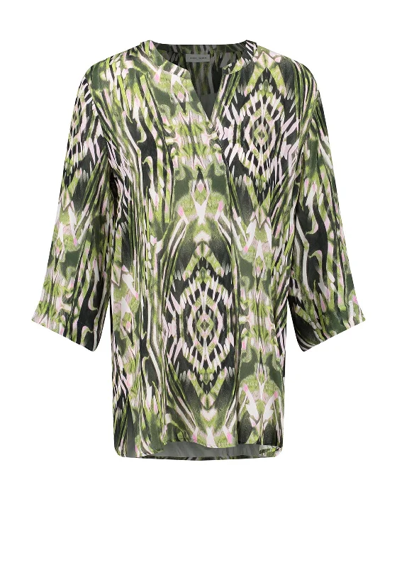 Weekend Deals That Thrill Gerry Weber Print Tunic Top, Green Multi