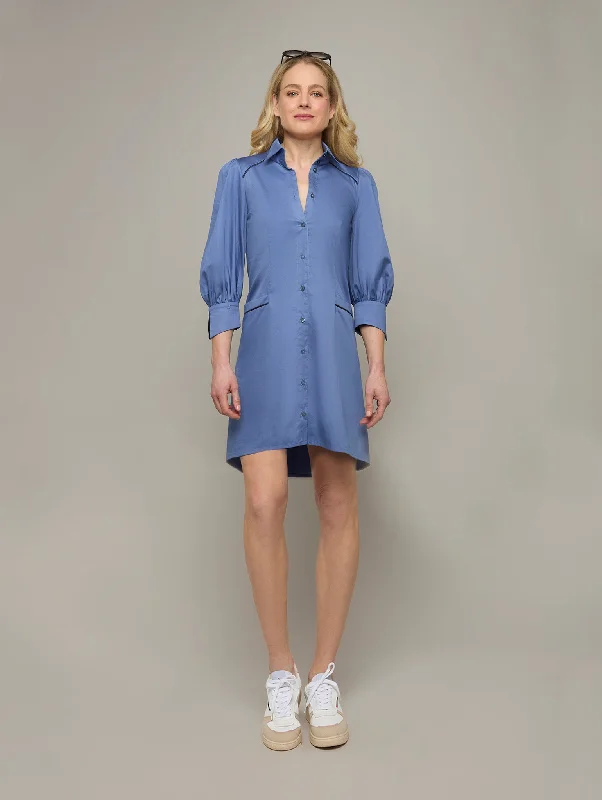 Half Price ARRIS | Puff Sleeve Shirt Dress