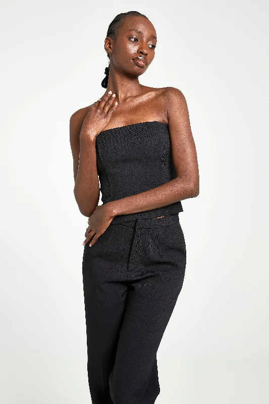 Deal Alert Tailored Strapless Bodice - Black