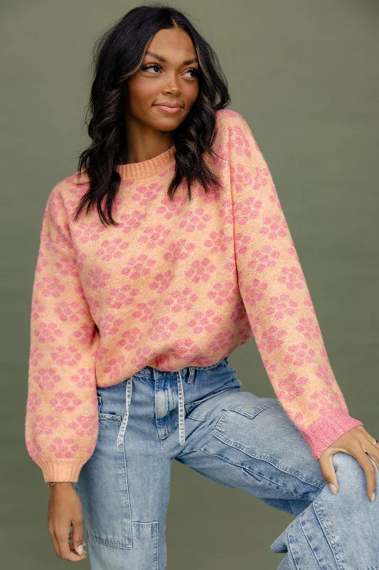 Steals and Deals Flip The Script Floral Sweater