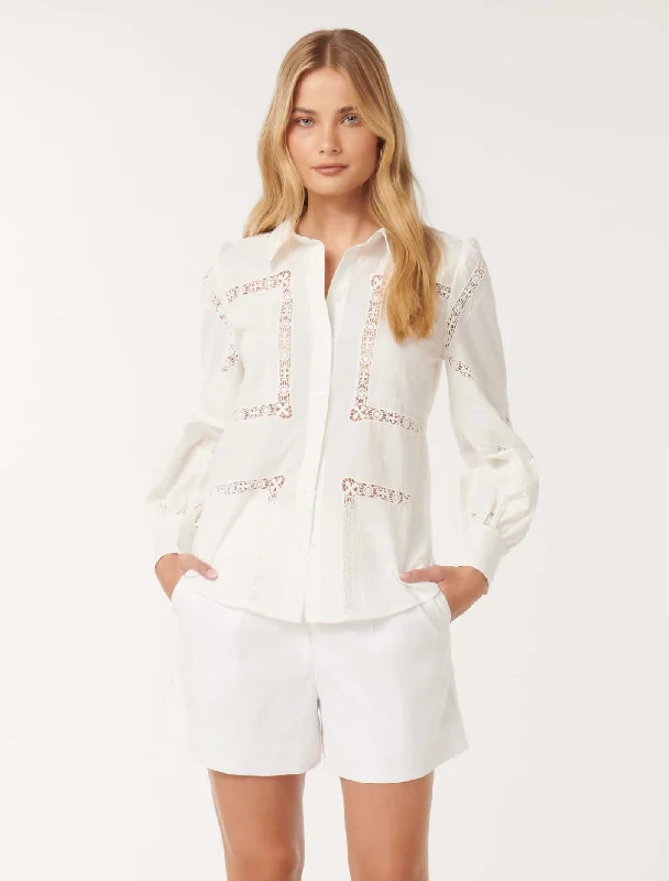 Crazy Savings Brianna Broderie Shirt