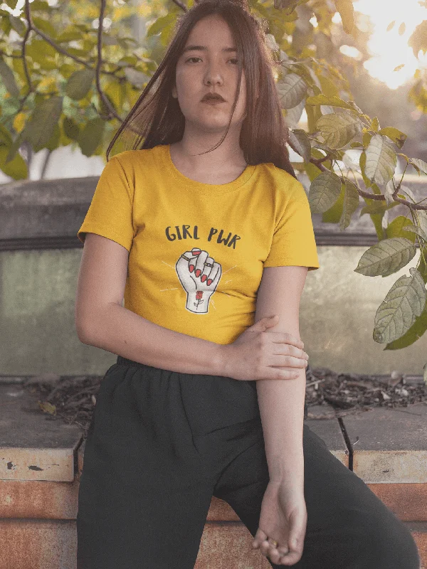 Amazing Value " GIRL-POWER " - HALF-SLEEVE T-SHIRTS