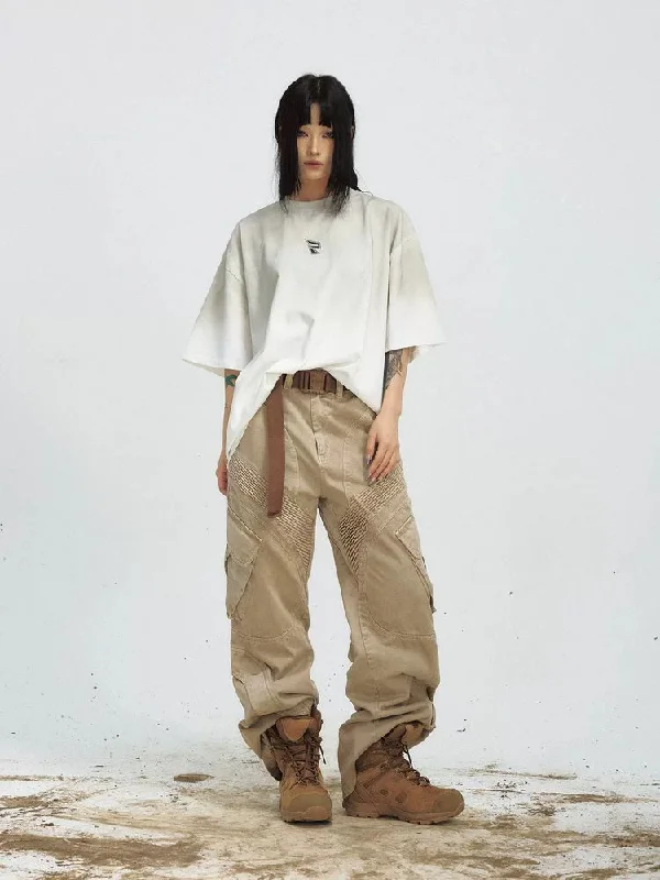 Weekend Bargains to Savor Distressed Casual Short Sleeve TOP [S0000009201]
