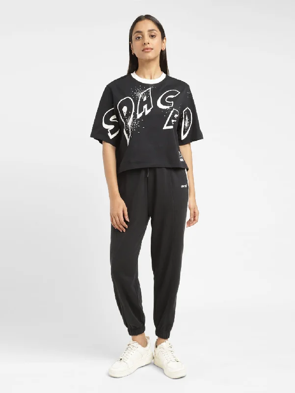 Weekend Special Women's Typographic Print Boxy T-Shirt