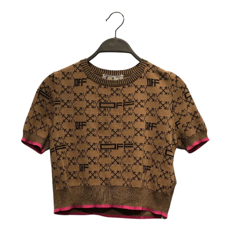 Cash Savings OFF-WHITE/SS Cut & Sew/44/All Over Print/Cotton/BRW/