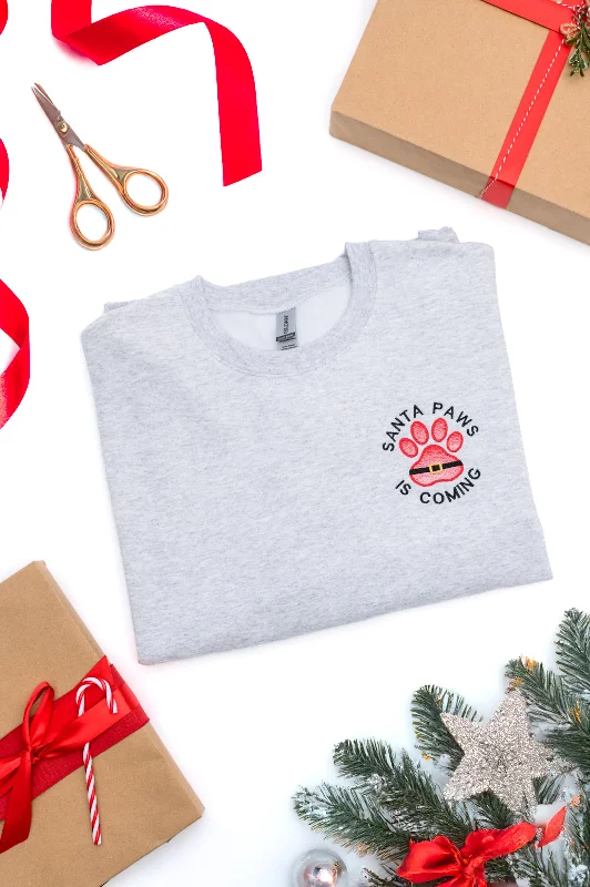 Weekend Deal PREORDER: Santa Paws Embroidered Sweatshirt