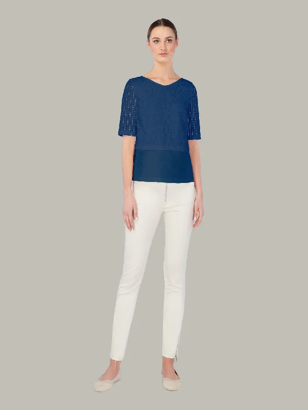 Anniversary Sale CALLA | Broderie Anglaise 2-Way A-Line Top