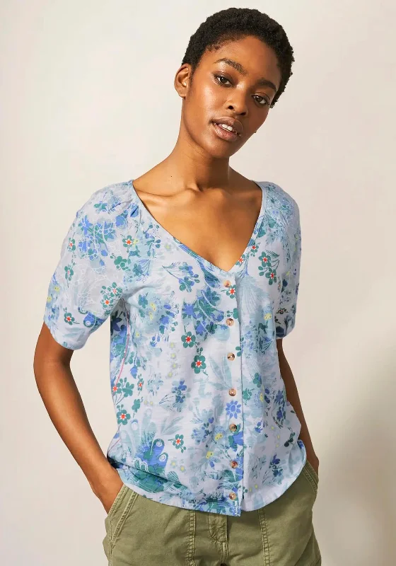 Special Savings White Stuff Broidery & Print Top, Multi