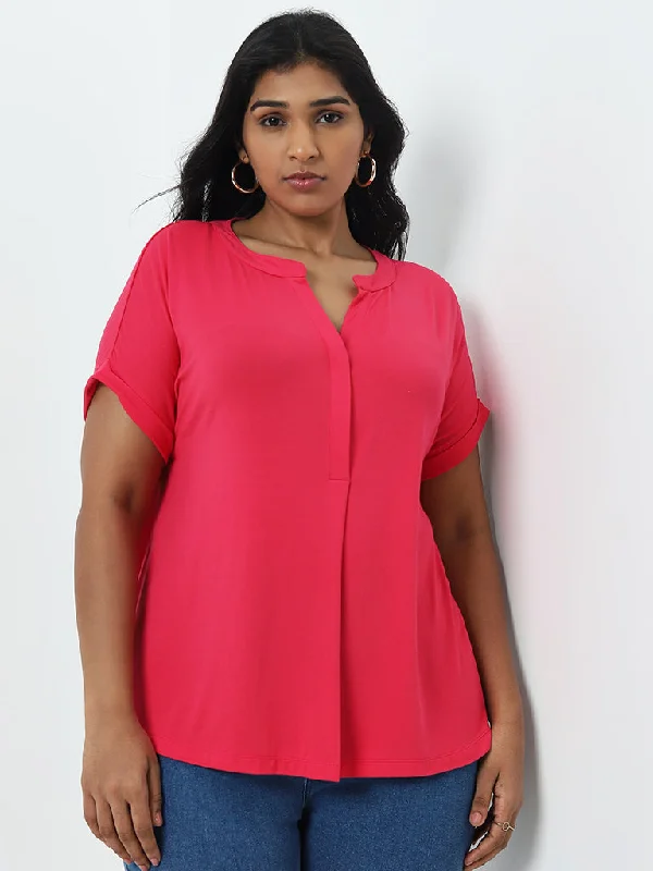 Sneak Peek Sale Gia Magenta Solid Top