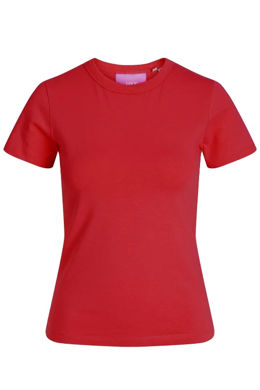 Unbeatable Deal Jjxx - Jxgigi Str Ss Tee Sn - 4710274 Racing Red