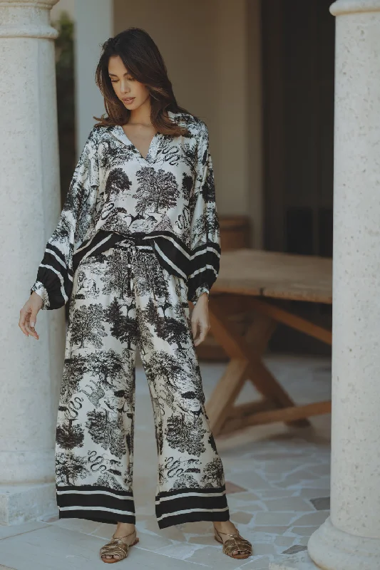 Members Only BOTANIC PANTS - BLACK