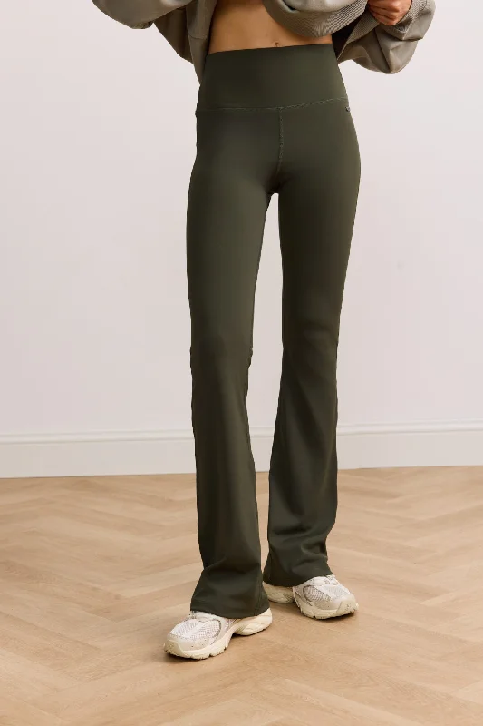 Online Only SIENNA SHAPE flared pants - Deep Moss