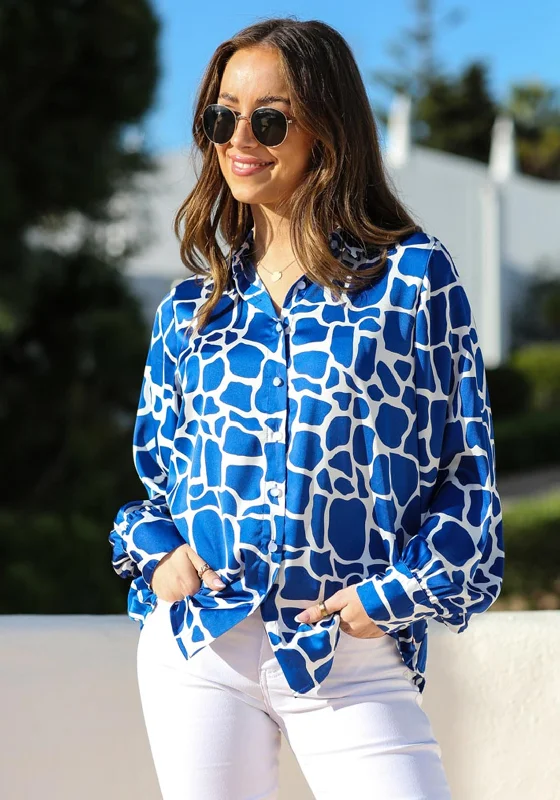 The Best Prices Rant & Rave Gwen Animal Print Shirt, Blue