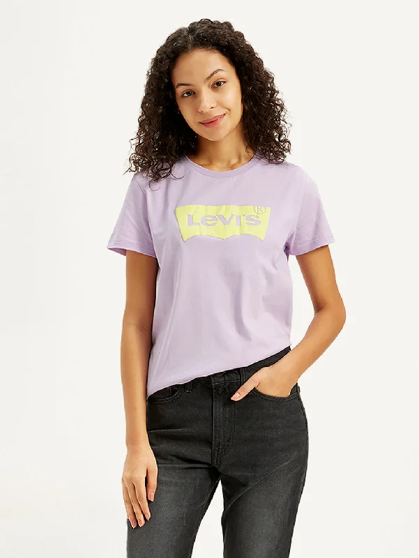 Price Cut Women's Brand Logo Regular Fit T-Shirt