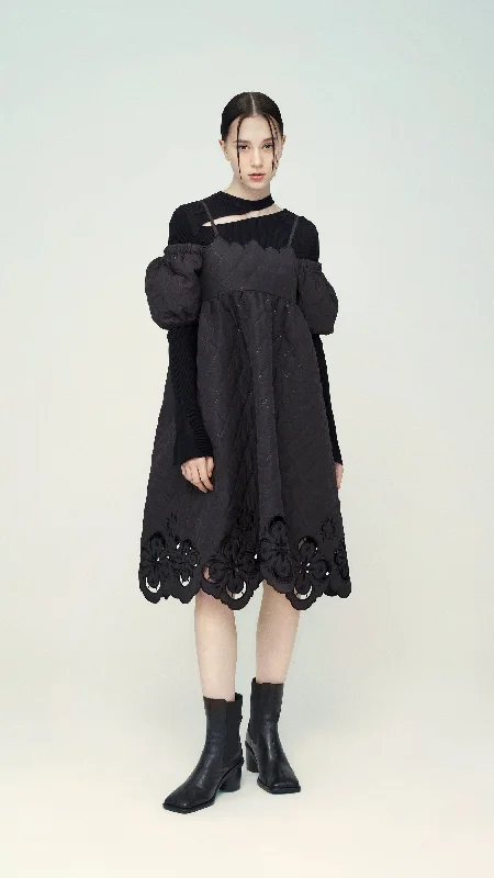 Best Bargains Quilting with Embroidery Dress
