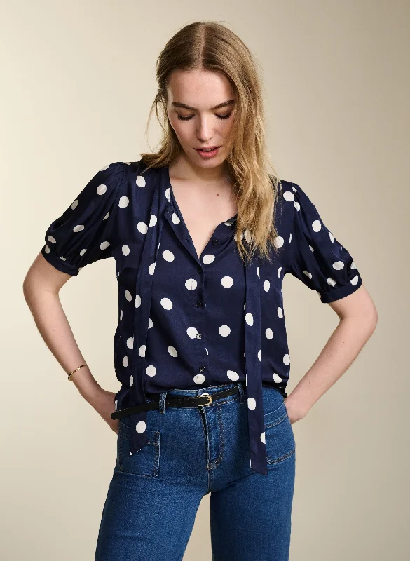 Don't Miss Out Violette Satin Blouse