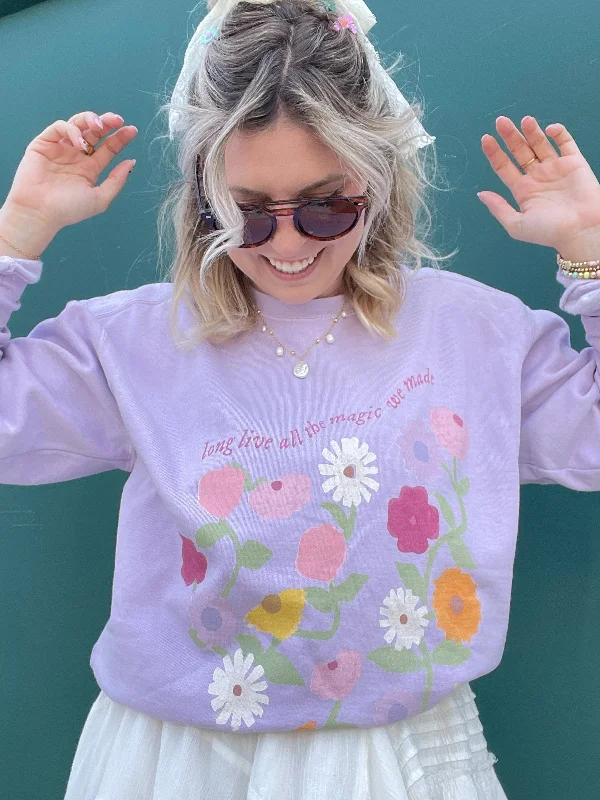 Weekend Bargains Await You Long Live Flowers Sweatshirt